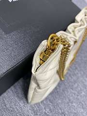 Saint Laurent Mini leather shoulder bag - white color 24x14x4cm - 6