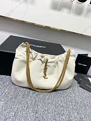 Saint Laurent Mini leather shoulder bag - white color 24x14x4cm - 4