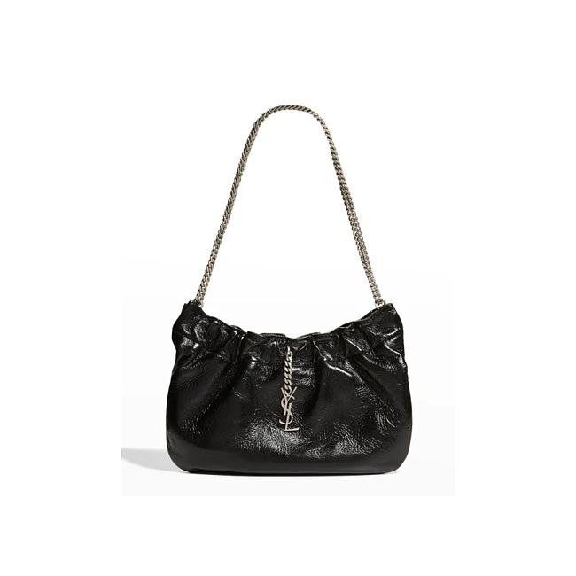 Saint Laurent Mini leather shoulder bag - black color 24x14x4cm - 1