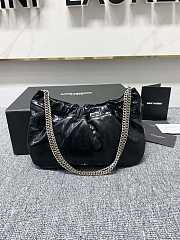 Saint Laurent Mini leather shoulder bag - black color 24x14x4cm - 4