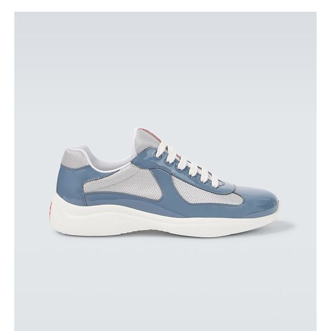 America's Cup patent leather sneakers in blue - 1