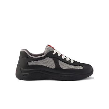 Prada Rubber America's Cup Sneakers - Black