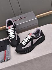 Prada Rubber America's Cup Sneakers - Black - 3