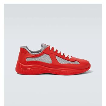 Prada Rubber America's Cup Sneakers - Red