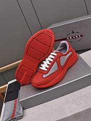 Prada Rubber America's Cup Sneakers - Red - 6