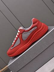 Prada Rubber America's Cup Sneakers - Red - 4