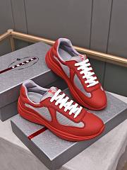 Prada Rubber America's Cup Sneakers - Red - 3