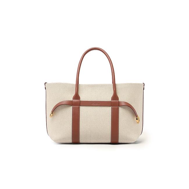 Loro Piana Ghiera Small Grained Nubuck Tote Bag 28x19x12cm - 1