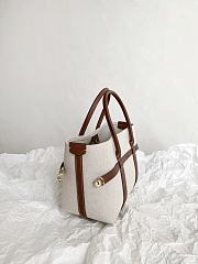 Loro Piana Ghiera Small Grained Nubuck Tote Bag 28x19x12cm - 5