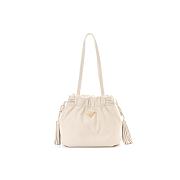 Prada Nappa Leather Shoulder Bag - White 24*25*11cm - 1
