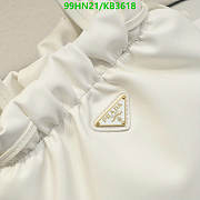 Prada Nappa Leather Shoulder Bag - White 24*25*11cm - 4