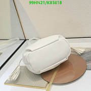 Prada Nappa Leather Shoulder Bag - White 24*25*11cm - 2