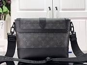 Louis Vuitton Monogram Eclipse Saumur Messenger Shoulder Bag Black M45911 36x23x11cm - 3