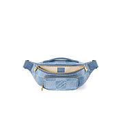 Louis Vuitton Rush Bumbag Damier Denim Blue 30x15x8cm - 1