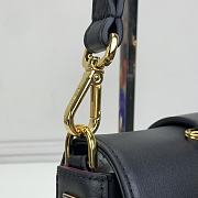 Fendi Fendace Brooch Mini Baguette Black 20x13x5cm - 5