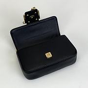 Fendi Fendace Brooch Mini Baguette Black 20x13x5cm - 4