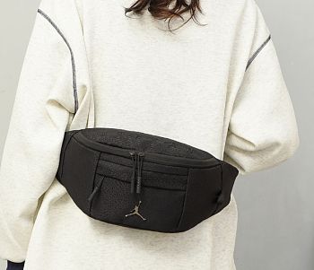 Jordan ELE JACQUARD Crossbody Bag - black color