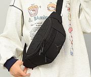 Jordan ELE JACQUARD Crossbody Bag - black color - 3