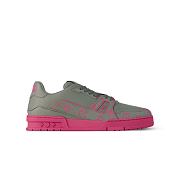 Louis Vuitton Trainer Sneaker Monogram-printed calf leather Pink 1AHTPE - 1