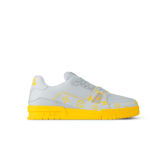 Louis Vuitton Trainer Calfskin leather with Monogram print - Yellow - 1