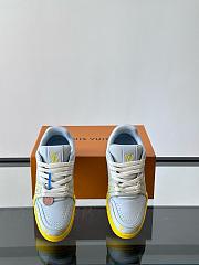 Louis Vuitton Trainer Calfskin leather with Monogram print - Yellow - 5