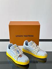 Louis Vuitton Trainer Calfskin leather with Monogram print - Yellow - 3