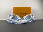 Louis Vuitton Trainer Perforated calf leather Blue 1AHWS3 - 3