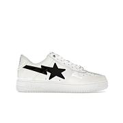 A Bathing Ape Bape Sta #2 White Patent 1K30-191-302-WHT/1K30-291-302-WHT/001FWK301302M_WHT - 1