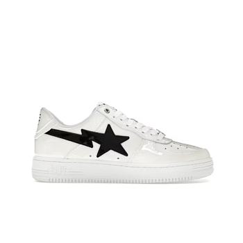 A Bathing Ape Bape Sta #2 White Patent 1K30-191-302-WHT/1K30-291-302-WHT/001FWK301302M_WHT