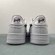 A Bathing Ape Bape Sta #2 White Patent 1K30-191-302-WHT/1K30-291-302-WHT/001FWK301302M_WHT - 6