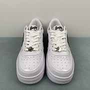 A Bathing Ape Bape Sta #2 White Patent 1K30-191-302-WHT/1K30-291-302-WHT/001FWK301302M_WHT - 3