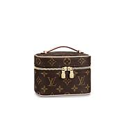 Louis Vuitton Nice Monogram Nano Brown 14x10.2x8.5cm - 1