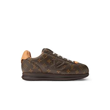 Louis Vuitton Buttersoft Macassar Monogram-printed lambskin/Calf leather Sneaker 1AIKVT