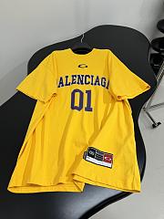 Men's Basketball Oversized T-shirt in Deep Purple/yellow - 6