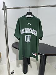 Men's Basketball Oversized T-shirt in Dark Green/light Green - 1