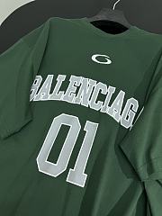 Men's Basketball Oversized T-shirt in Dark Green/light Green - 6