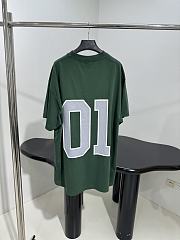 Men's Basketball Oversized T-shirt in Dark Green/light Green - 5