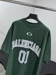Men's Basketball Oversized T-shirt in Dark Green/light Green - 4