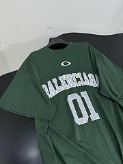 Men's Basketball Oversized T-shirt in Dark Green/light Green - 2