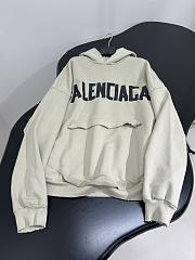 Balenciaga HOODIE WITH RIPPED POCKET - 4