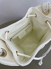 Dior Medium D-Motion Bag Ivory Macrocannage Lambskin 23x24x13cm - 3