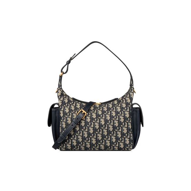 D-Dream Medium Bag Blue Dior Oblique Jacquard 24x14x10cm - 1