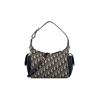 D-Dream Medium Bag Blue Dior Oblique Jacquard 24x14x10cm