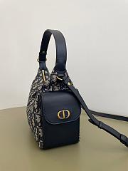 D-Dream Medium Bag Blue Dior Oblique Jacquard 24x14x10cm - 3