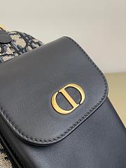 D-Dream Medium Bag Blue Dior Oblique Jacquard 24x14x10cm - 5