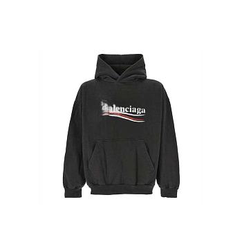 Balenciaga Logo Hoodie Black 767877TQVI71569