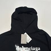 Balenciaga Logo Hoodie Black 767877TQVI71569 - 4