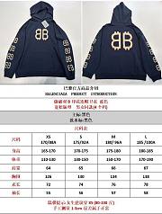 Balenciaga Crypto logo-print Distressed Hoodie | Blue - 3