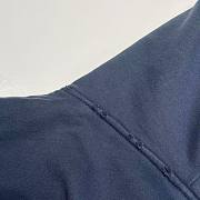 Balenciaga Crypto logo-print Distressed Hoodie | Blue - 5