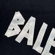 Balenciaga New Tape Type Hoodie | Black - 2